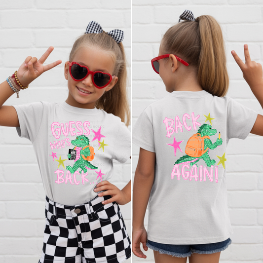 Guess Who's Back Gater Pink Youth T-Shirt