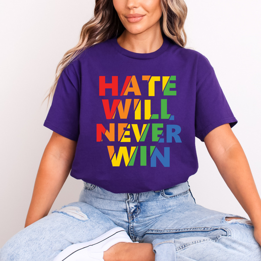 Hate Will Never Win Tee – Pride Edition