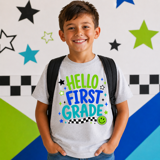 Hello GREEN Neon Grade Youth T-Shirt