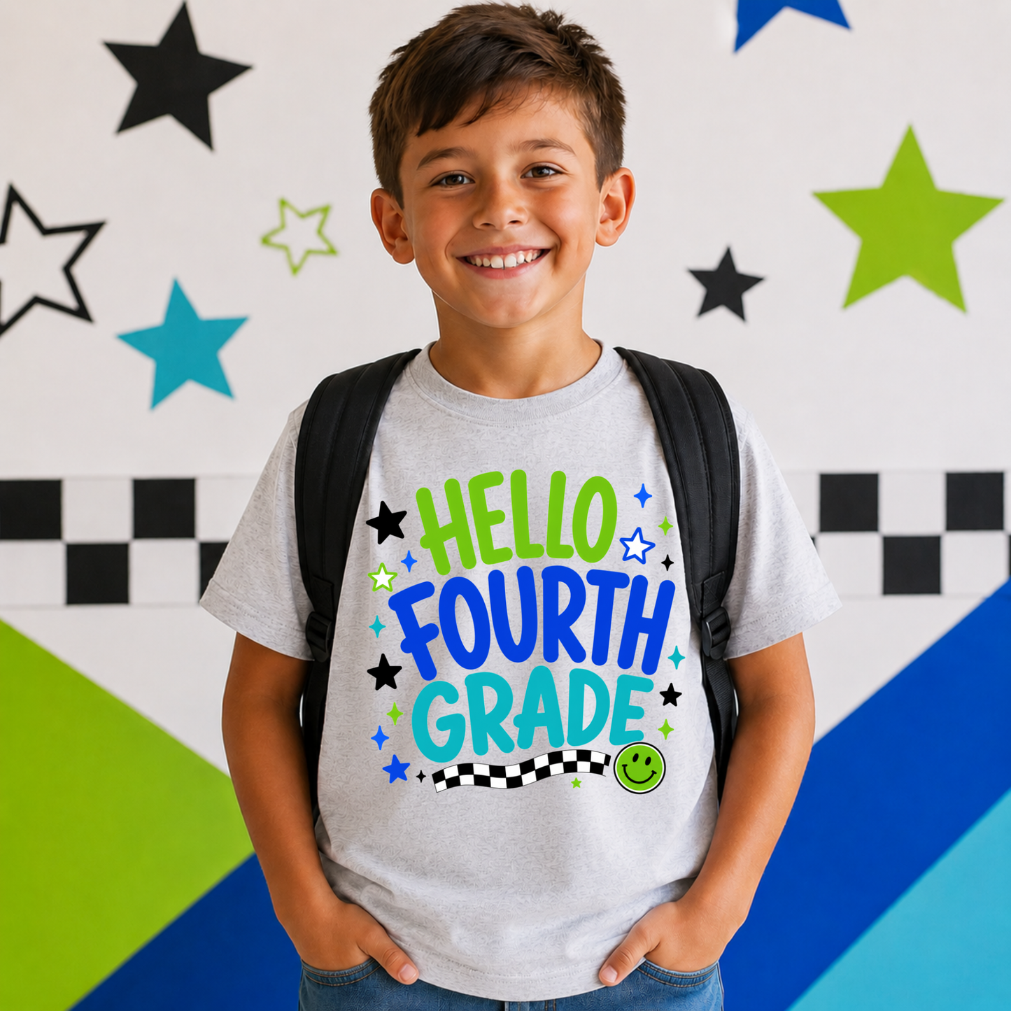 Hello GREEN Neon Grade Youth T-Shirt