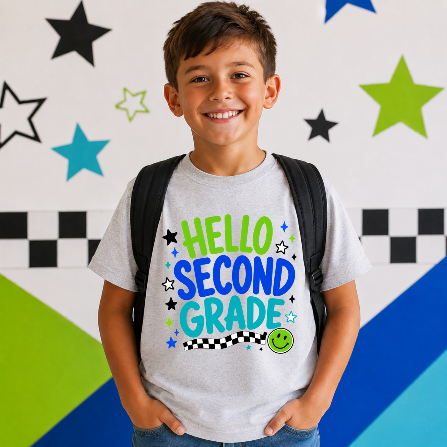 Hello GREEN Neon Grade Youth T-Shirt
