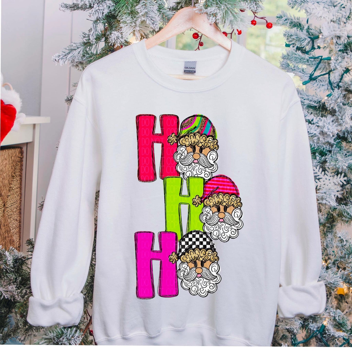 Ho Ho Ho Santa Sweatshirt – Bright & Festive Christmas Crewneck