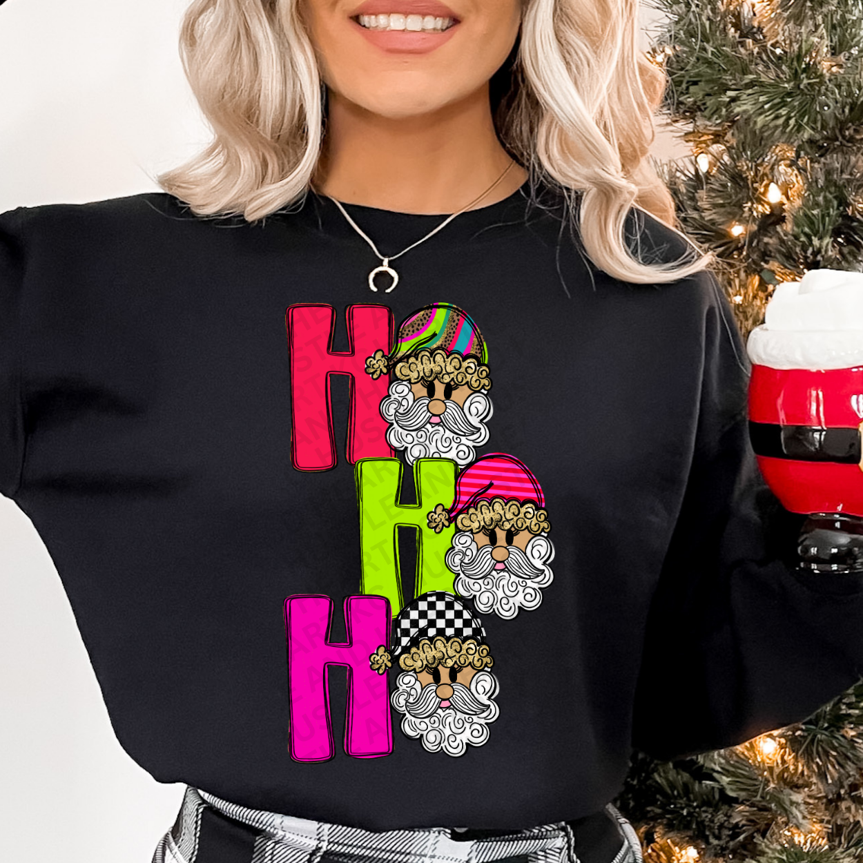 Ho Ho Ho Santa Sweatshirt – Bright & Festive Christmas Crewneck