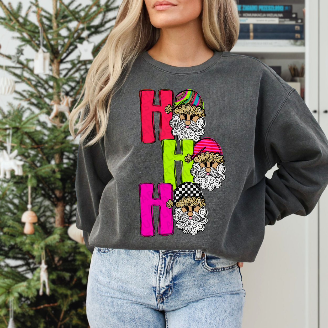 Ho Ho Ho Santa Sweatshirt – Bright & Festive Christmas Crewneck