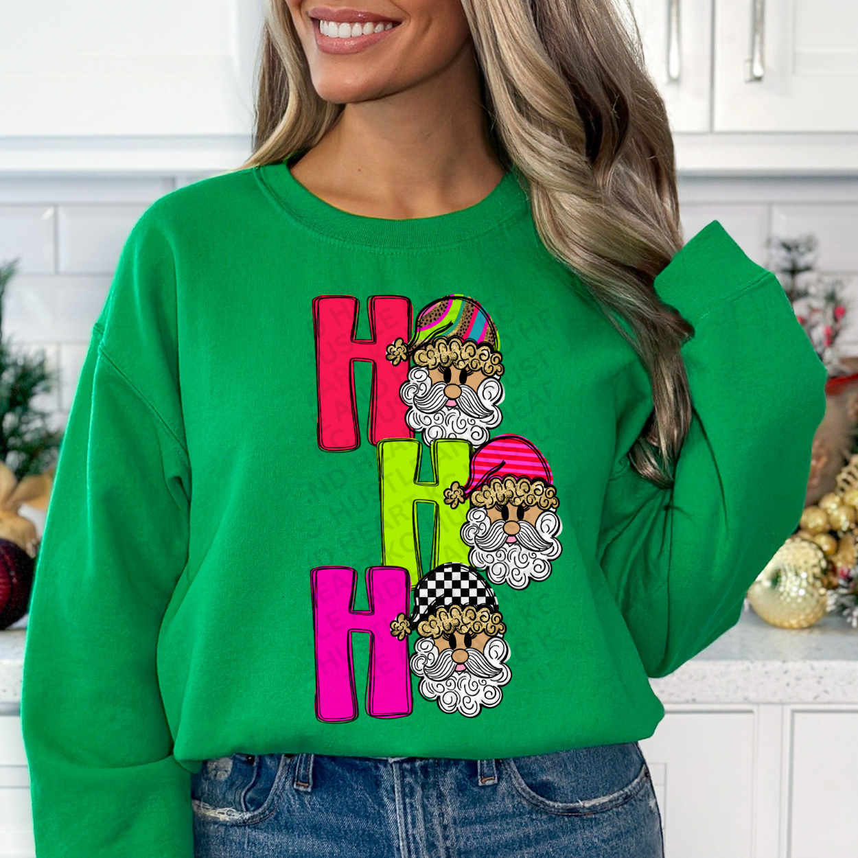 Ho Ho Ho Santa Sweatshirt – Bright & Festive Christmas Crewneck