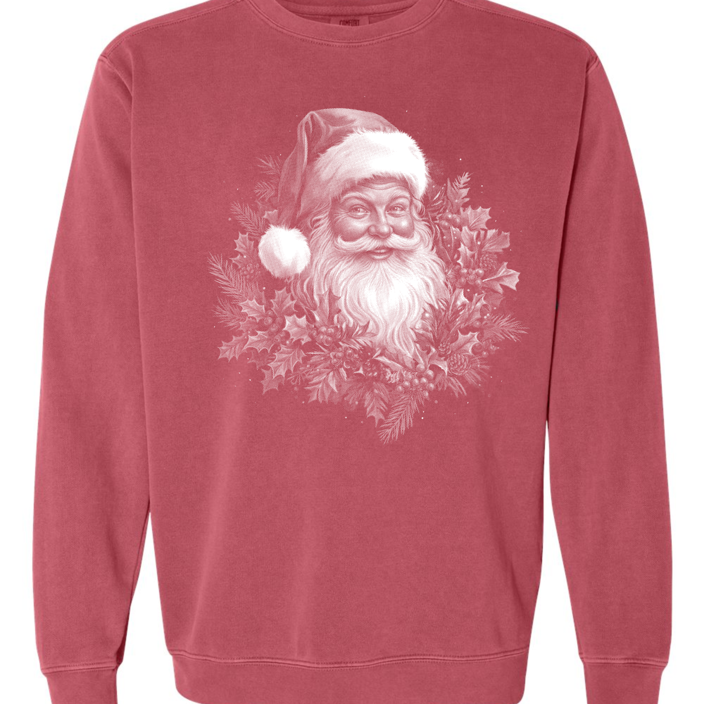 Vintage Holly Jolly Santa Sweatshirt – Retro Christmas Crewneck