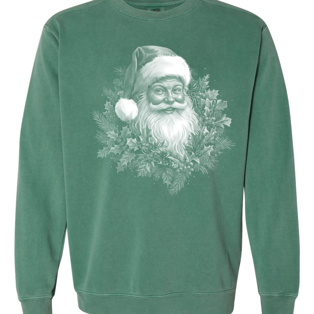 Vintage Holly Jolly Santa Sweatshirt – Retro Christmas Crewneck