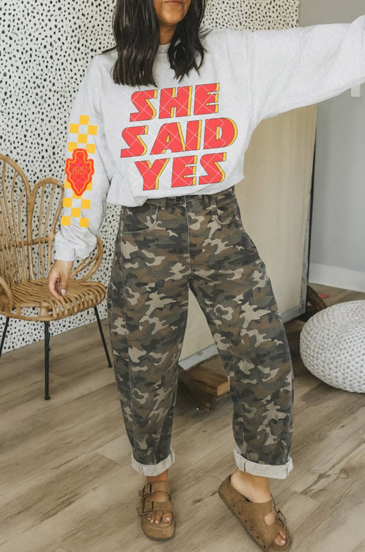 She said YES