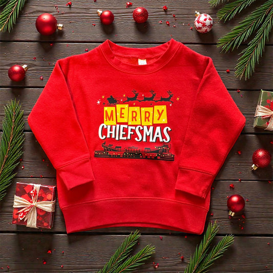 Toddler Merry Chiefsmas Sweater