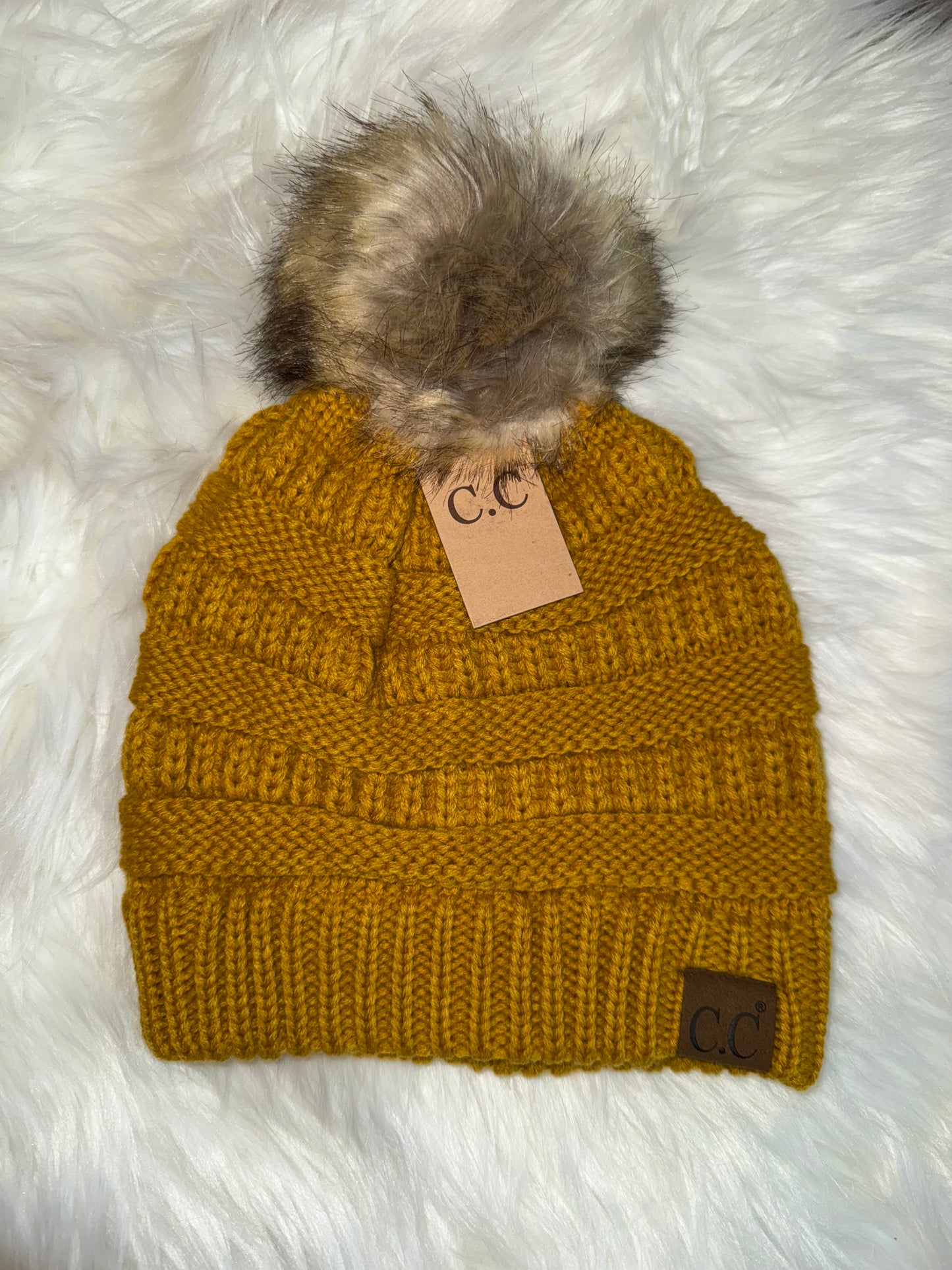 Fur Pom Beanie