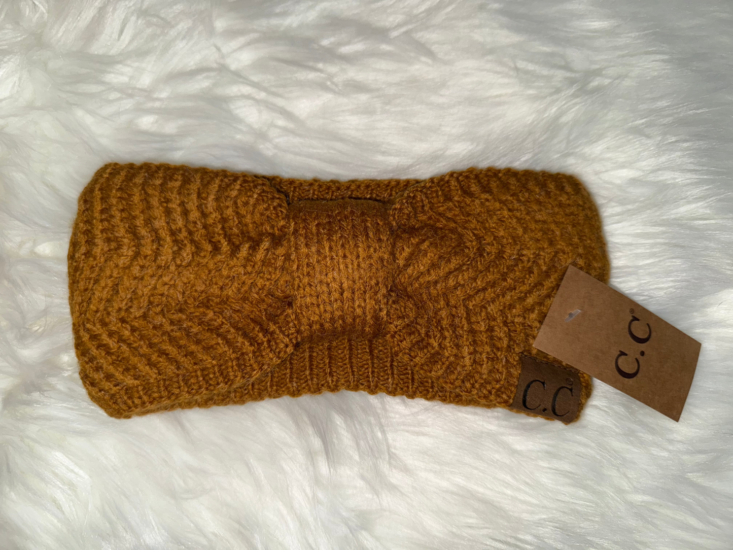 Chevron Knit Knot Head Wrap