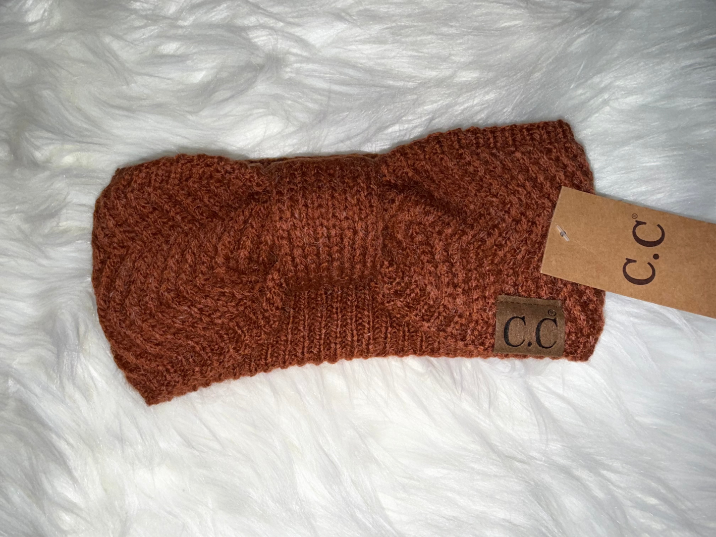 Chevron Knit Knot Head Wrap