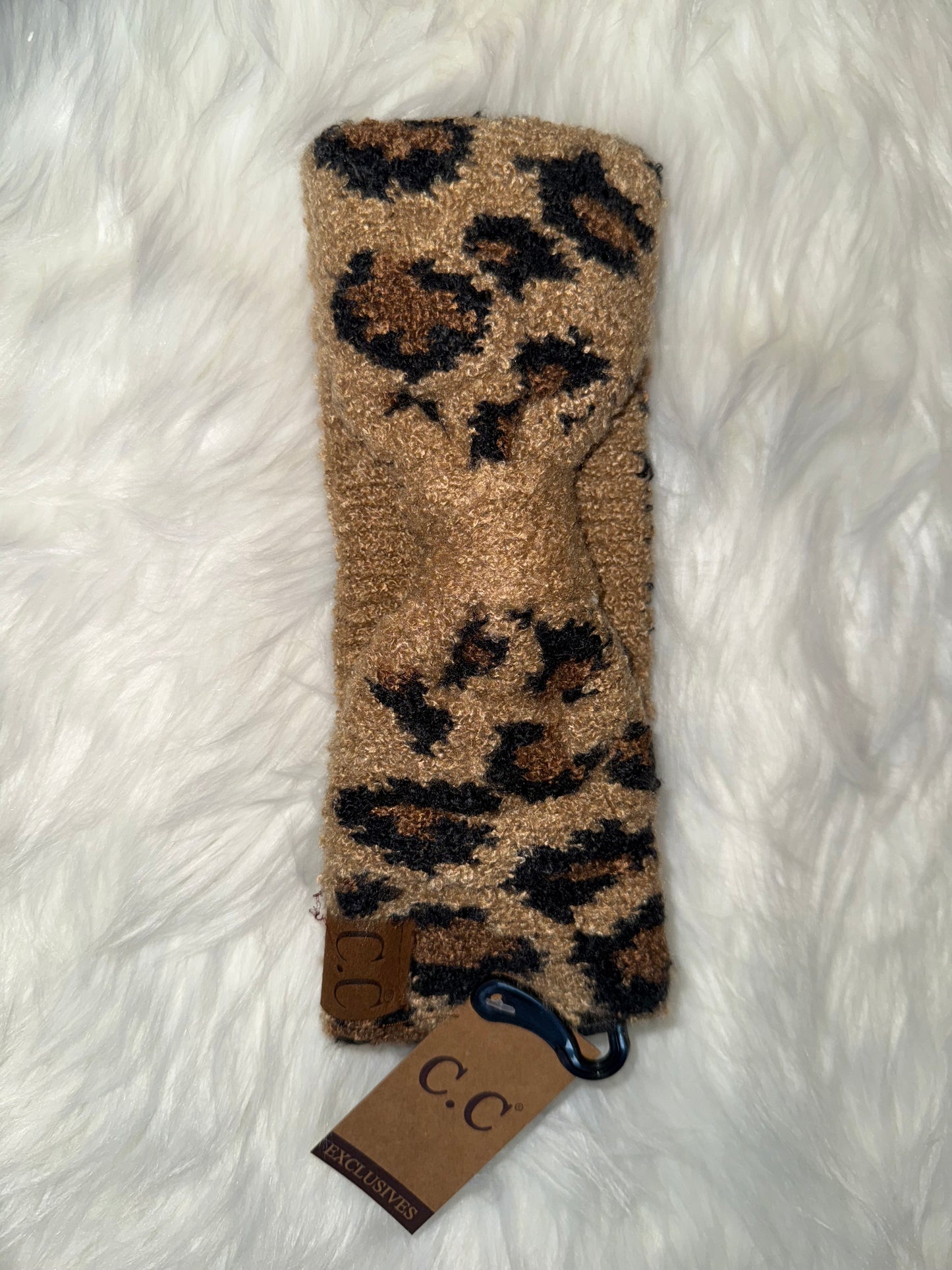 Leopard Knit Head Wrap