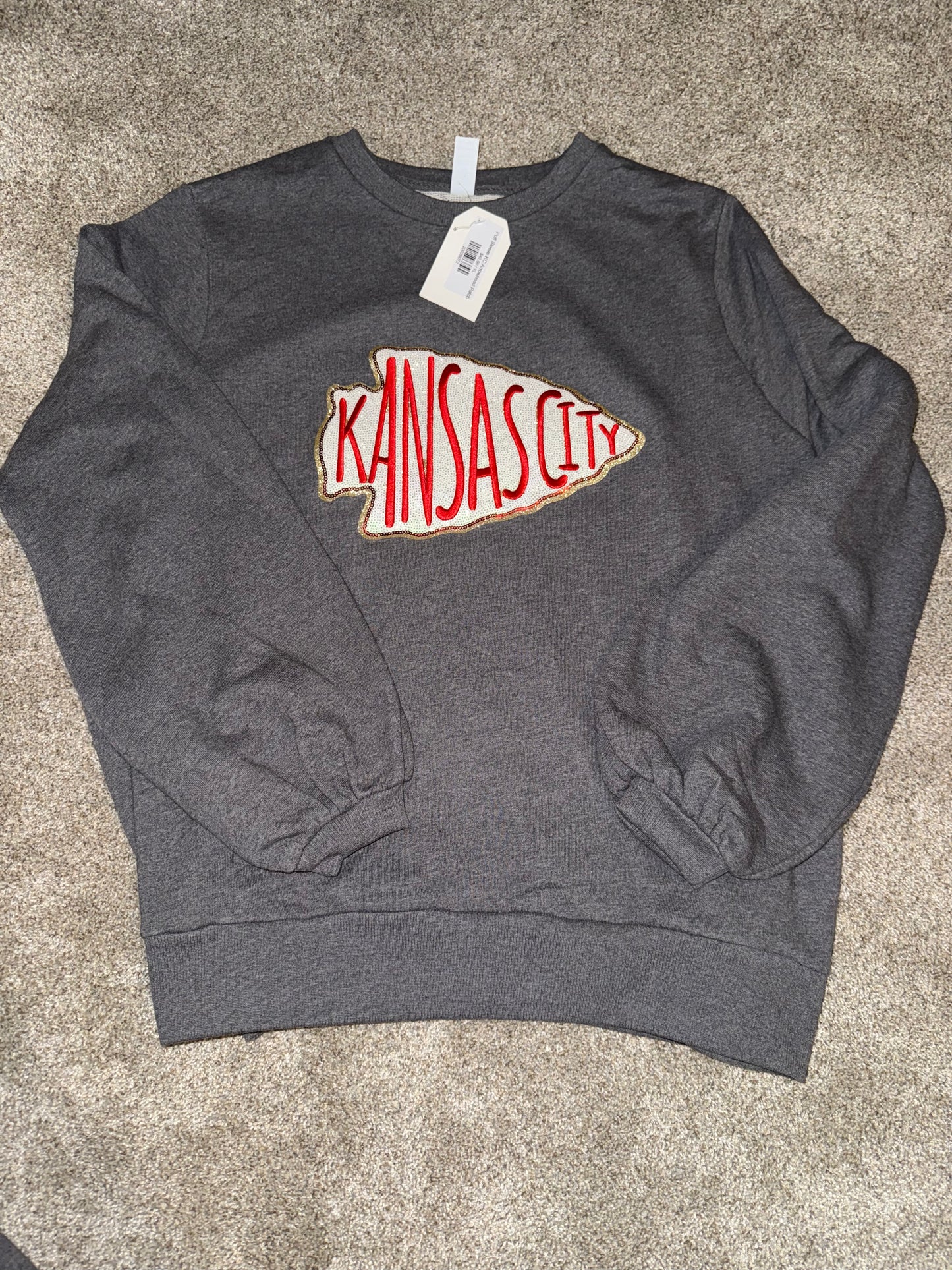 Puff Sleeve KC Arrowhead Patch