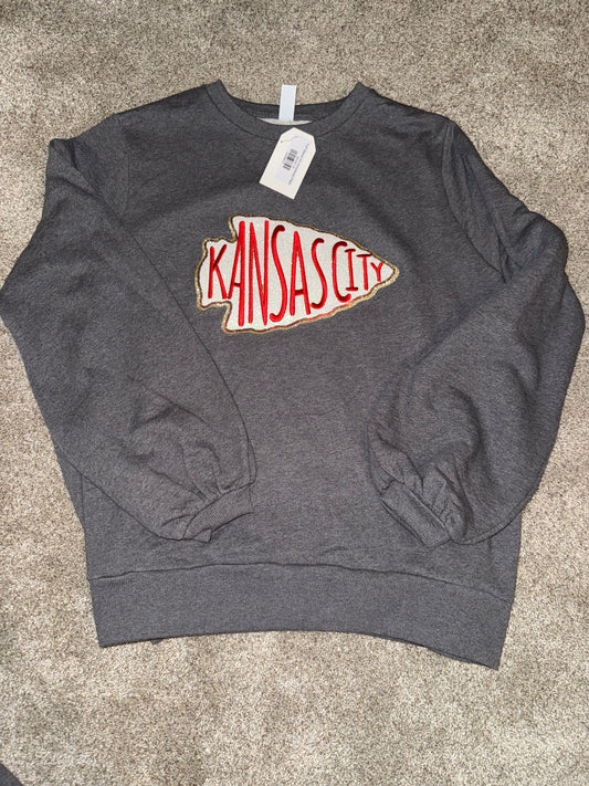 Puff Sleeve KC Arrowhead Patch