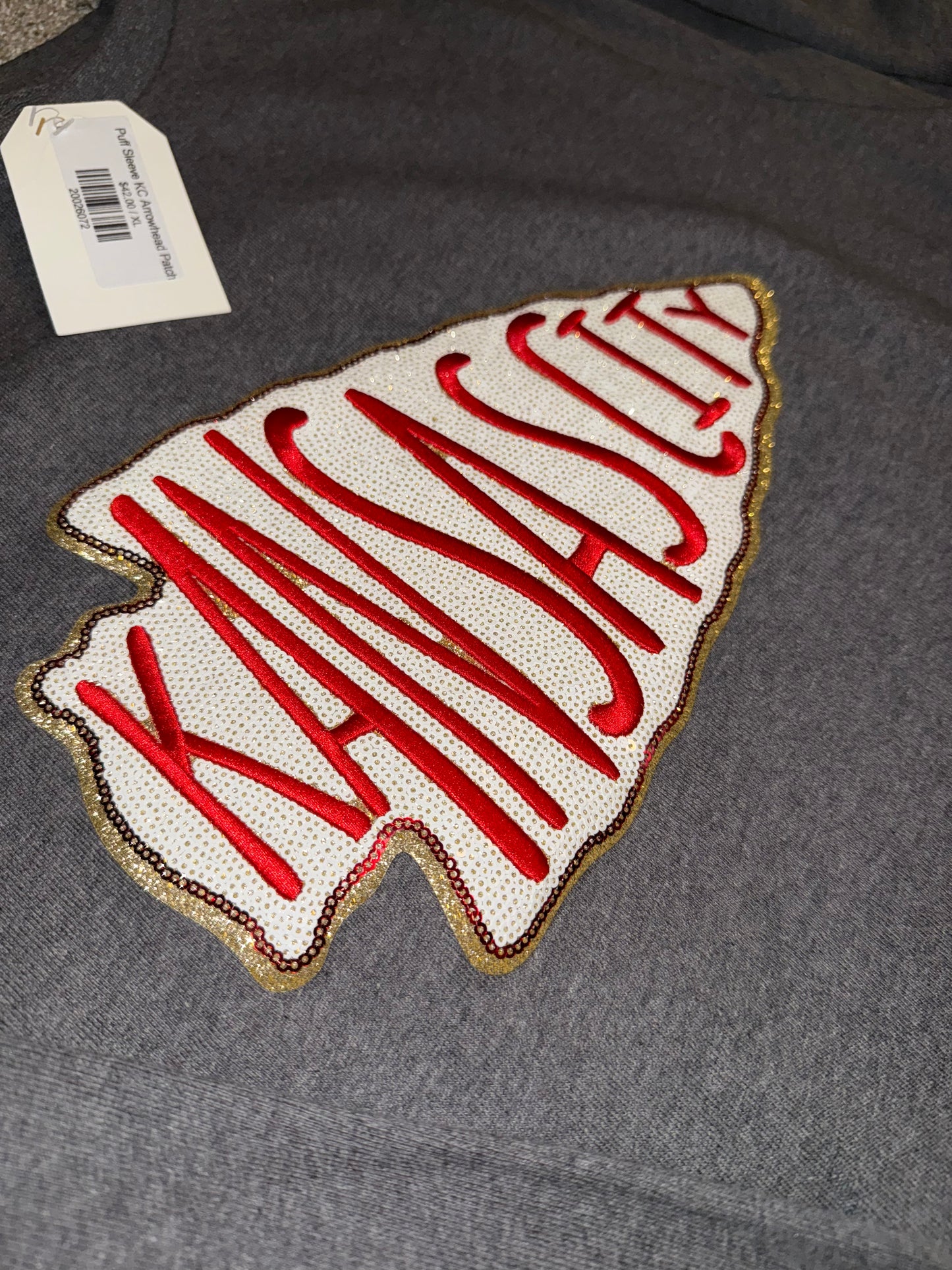 Puff Sleeve KC Arrowhead Patch