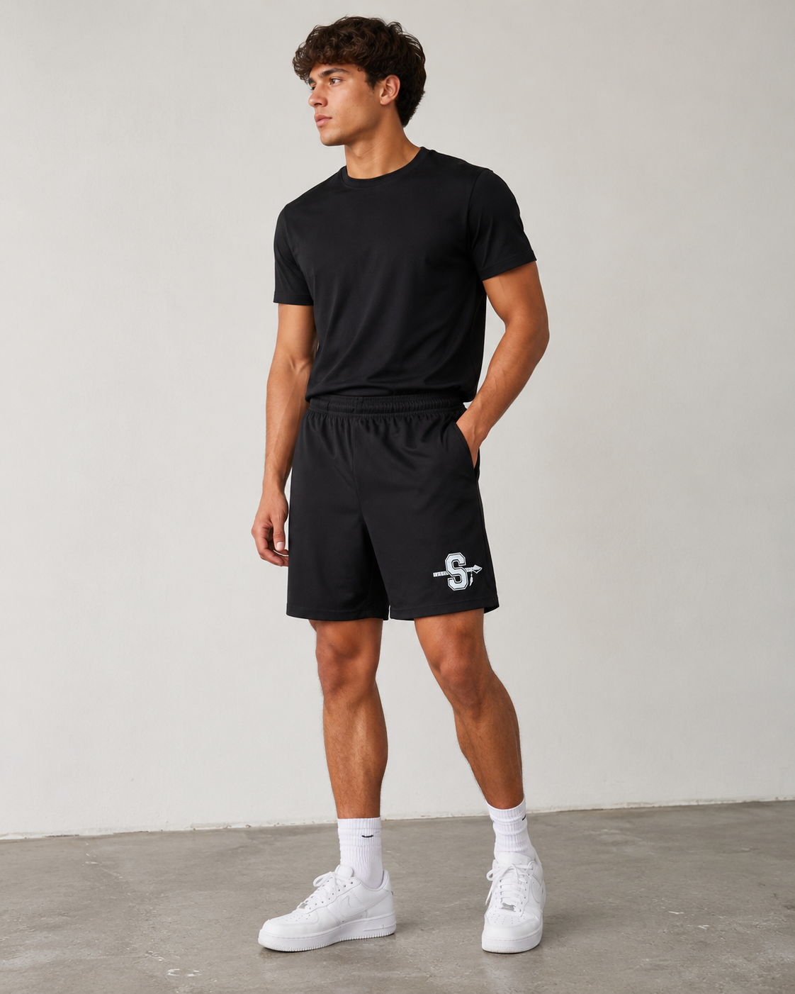 EliteSport Custom Team Logo Performance Mesh Shorts With Pockets
