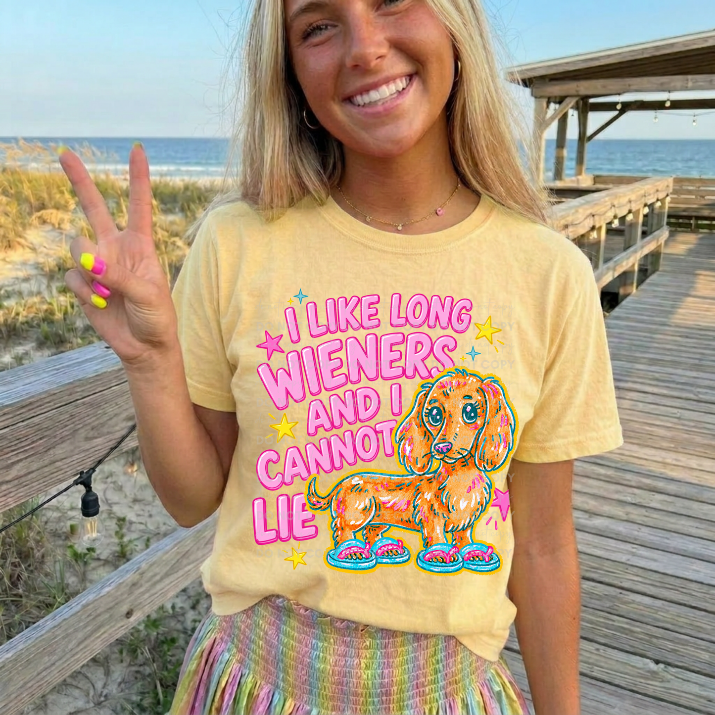 I Like Long Weiners Graphic Tee