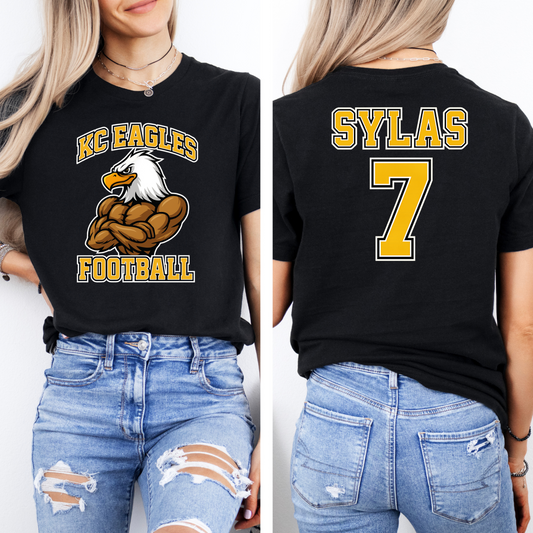 KC Eagles Football + Custom Name & Number