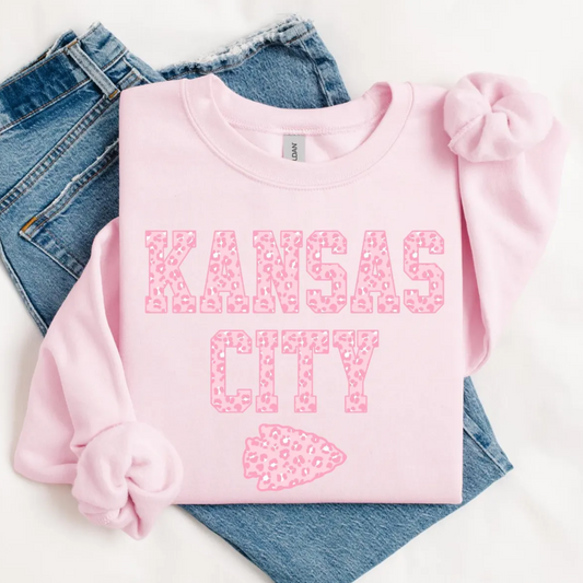 Youth KC Pink Leopard Arrow