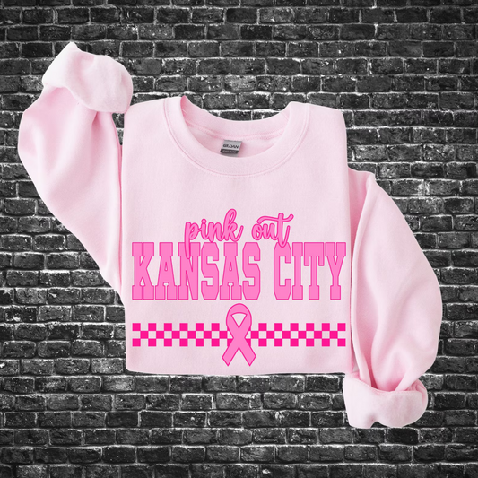 Kansas City Pink Out Retro Ribbon