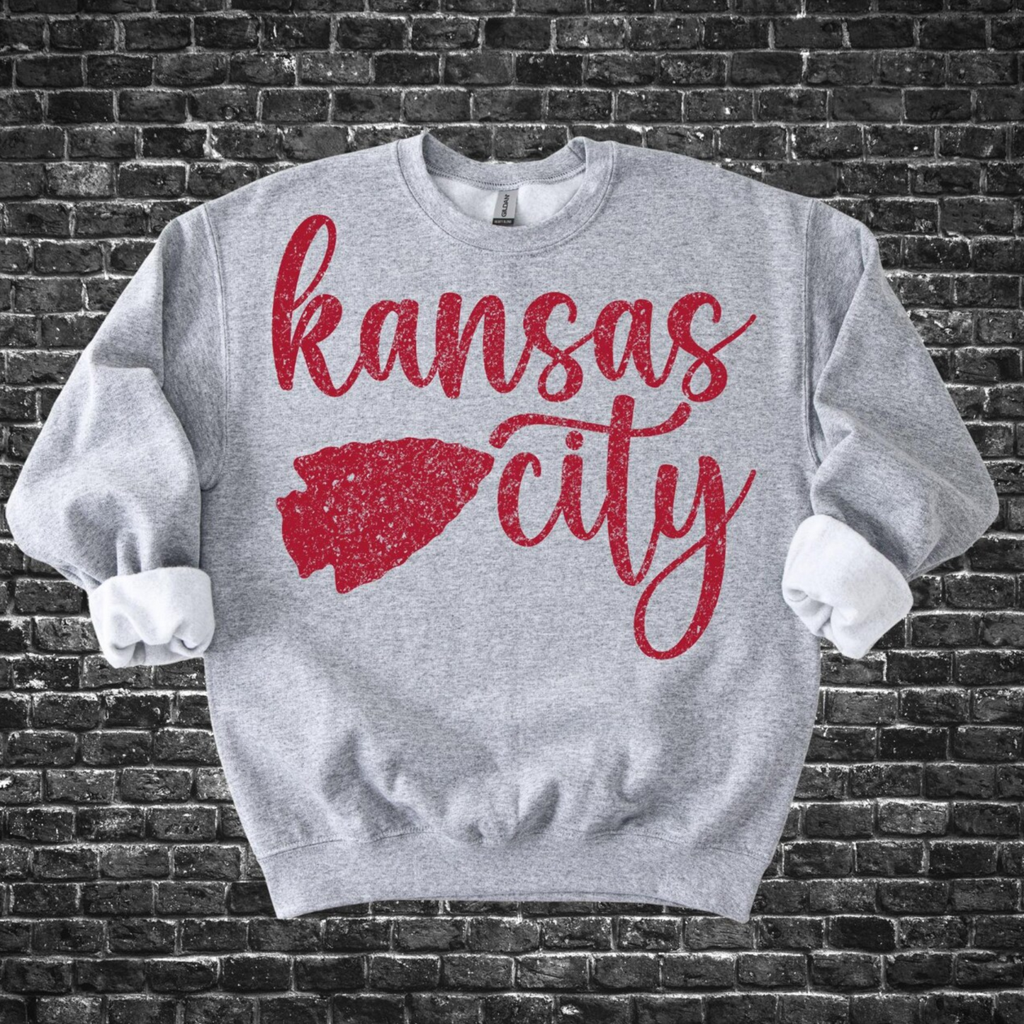 Vintage Kansas City Script Arrow