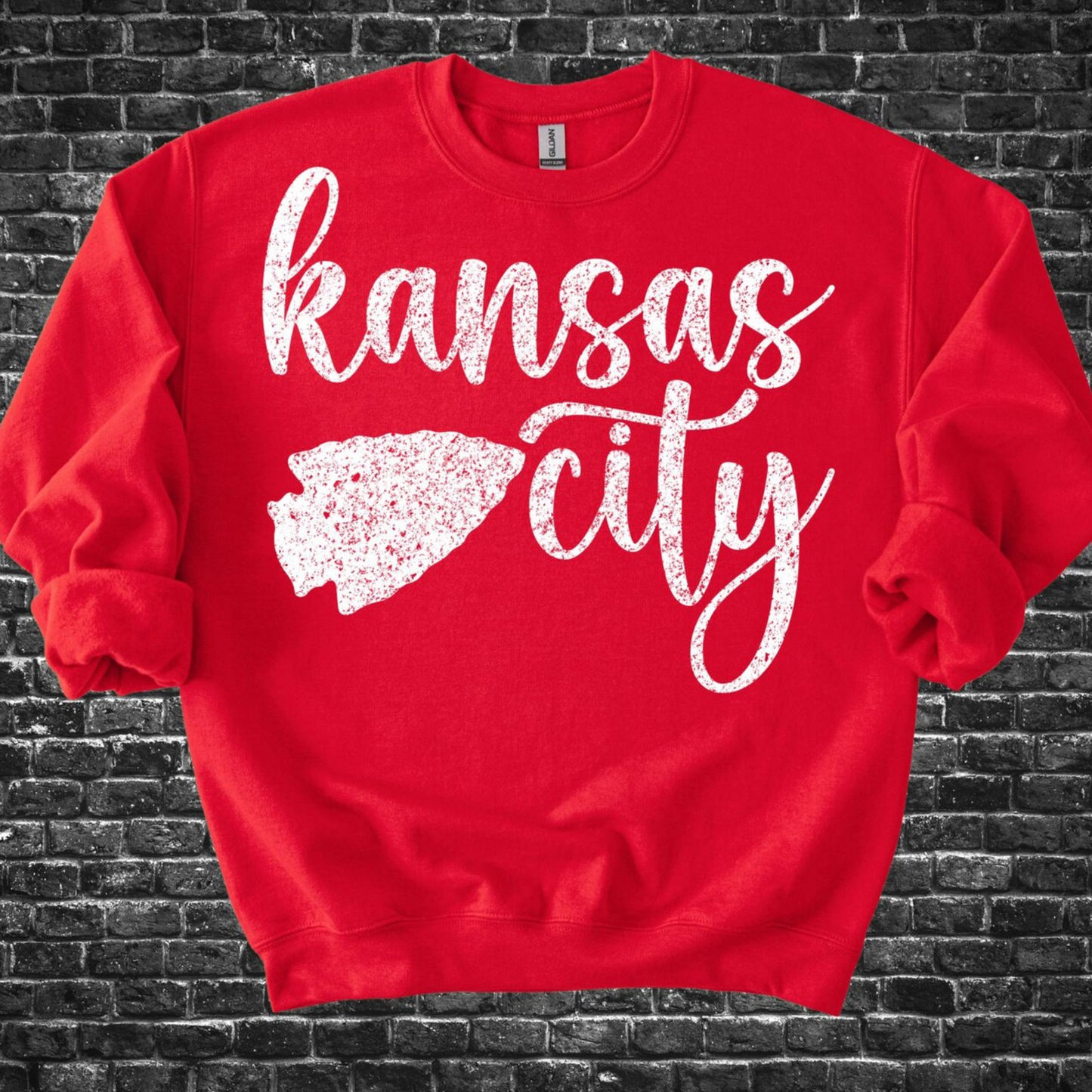 Vintage Kansas City Script Arrow