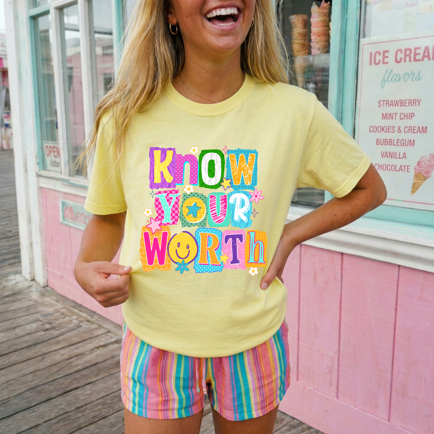 Know Your Worth | Mental Health Awareness Graphic Tee