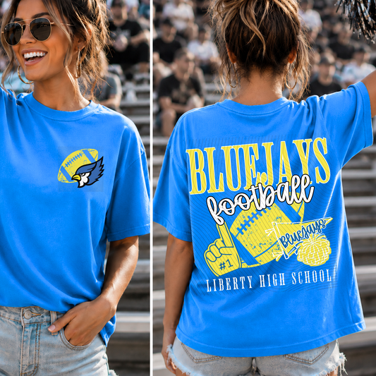 Liberty Bluejays Spirit Mascot Collage