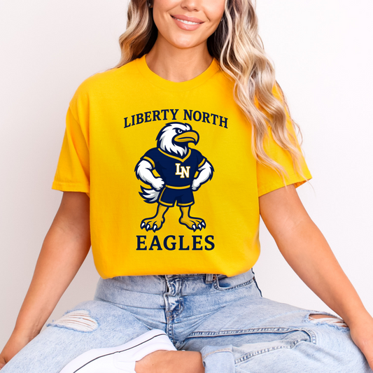 Liberty North Eagles Clipart Mascot - Youth