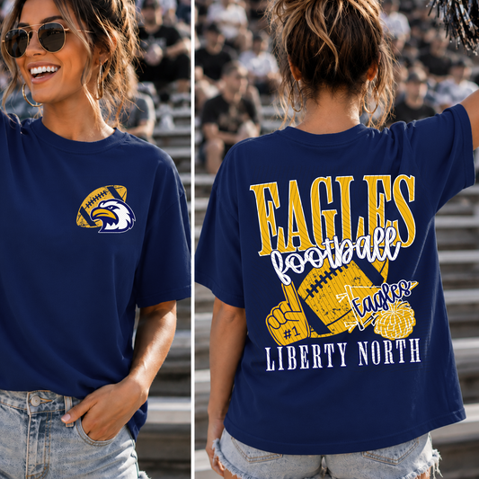 Liberty North Eagles Spirit Mascot Collage Youth