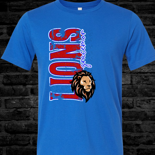 Lions Vertical Tee (Youth)
