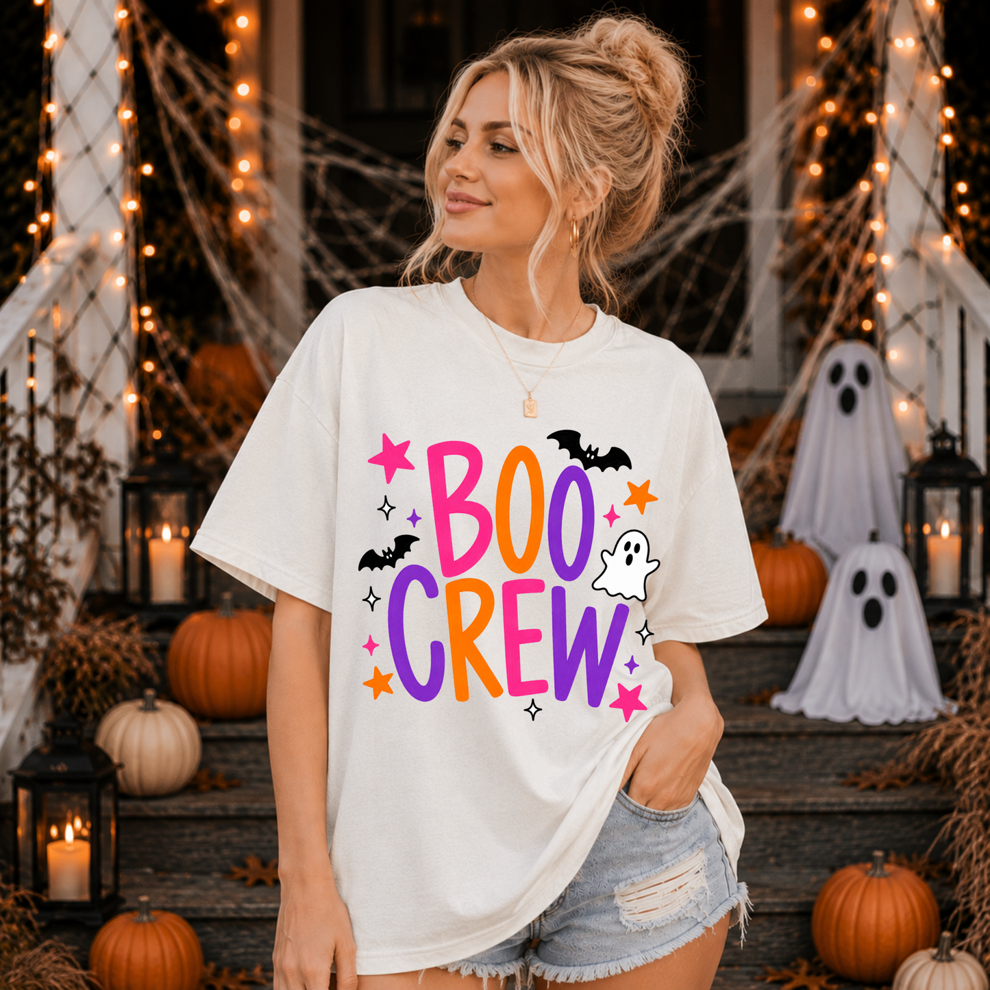 Neon Boo Crew Graphic