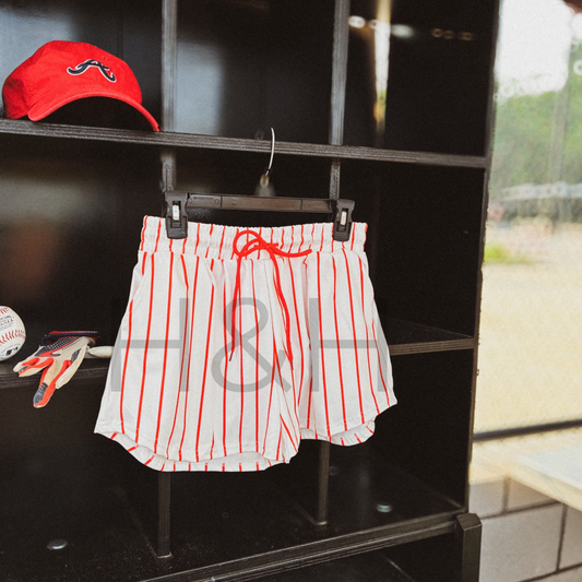 Pin Strip Baseball Shorts