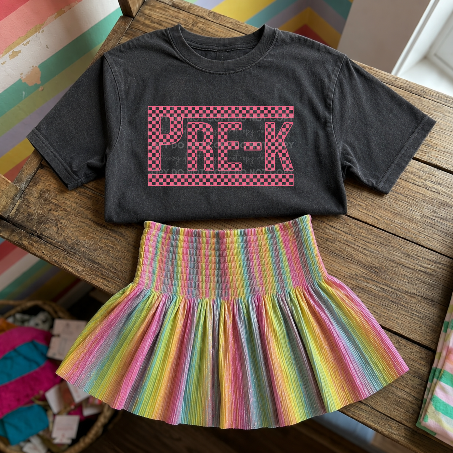 Pink Checkmate Grades Youth T-Shirt