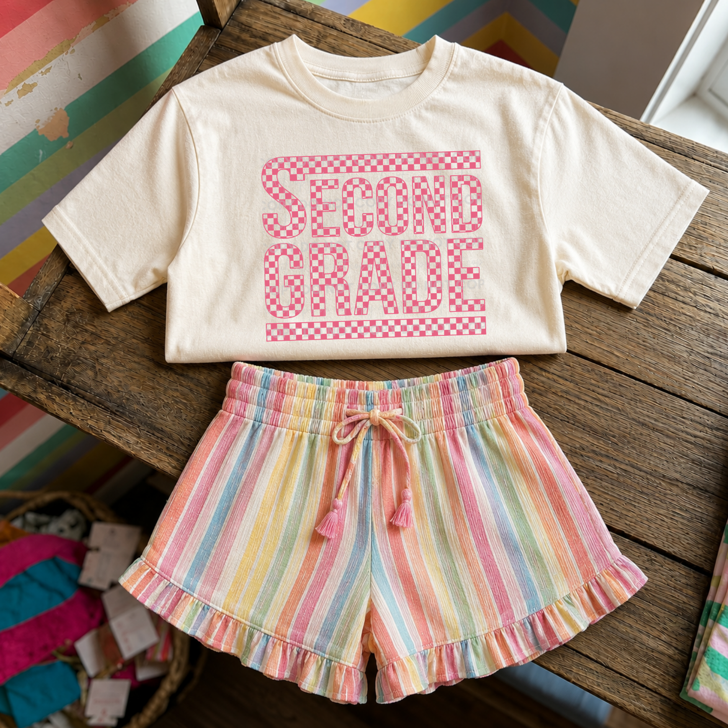 Pink Checkmate Grades Youth T-Shirt
