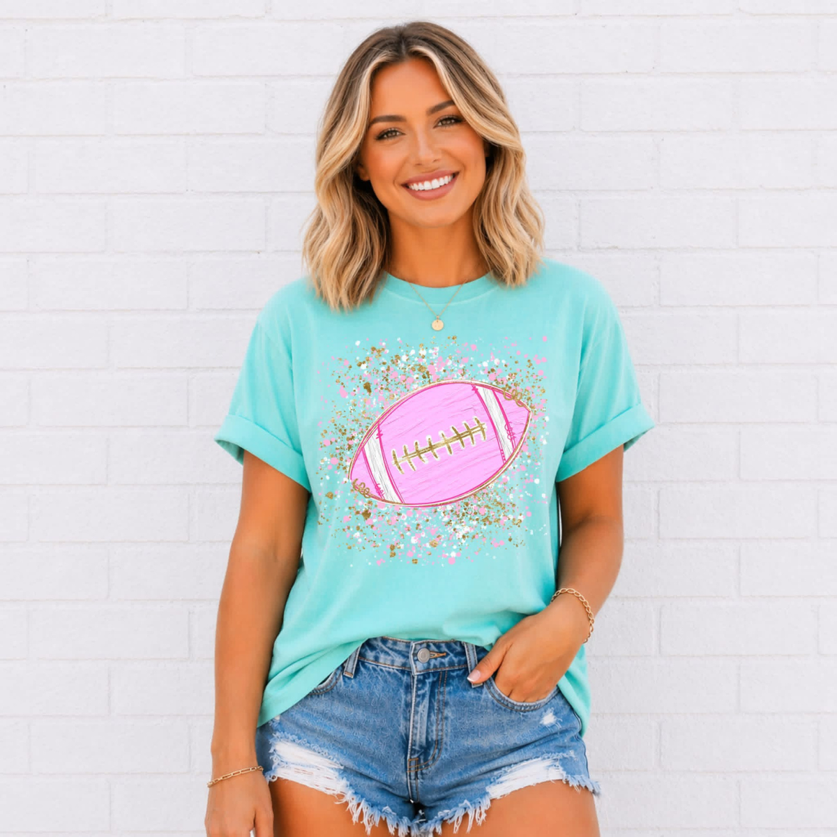 Pink Football Splatter