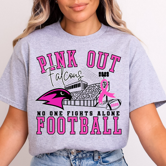 Youth Pink Out Falcons - No One Fights Alone