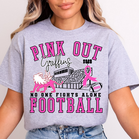 Youth Pink Out Griffins - No One Fights Alone
