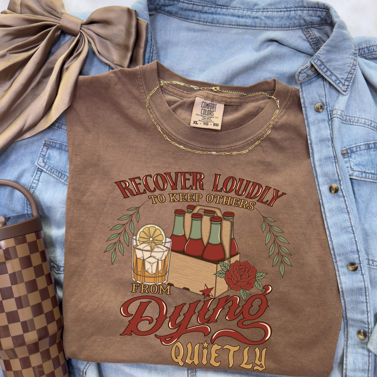 Recover Loudly Graphic Tee