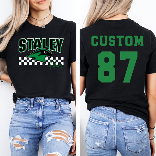Staley Falcons Checkered + Custom Name & Number