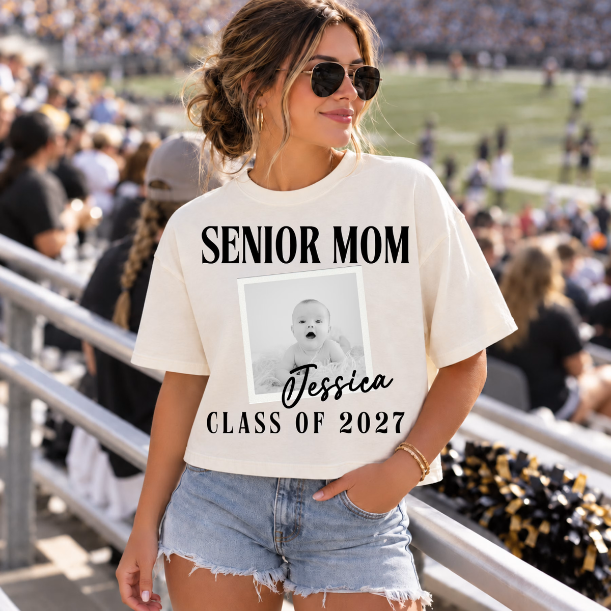 Senior Mom | Class of 2027 + Custom Photo + Name