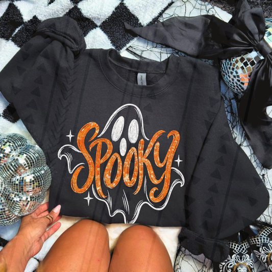 Spooky Ghost Faux Sequins