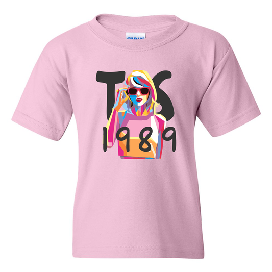 Youth TS “1989 Era” Youth Graphic Tee – Bright Pop Art Style