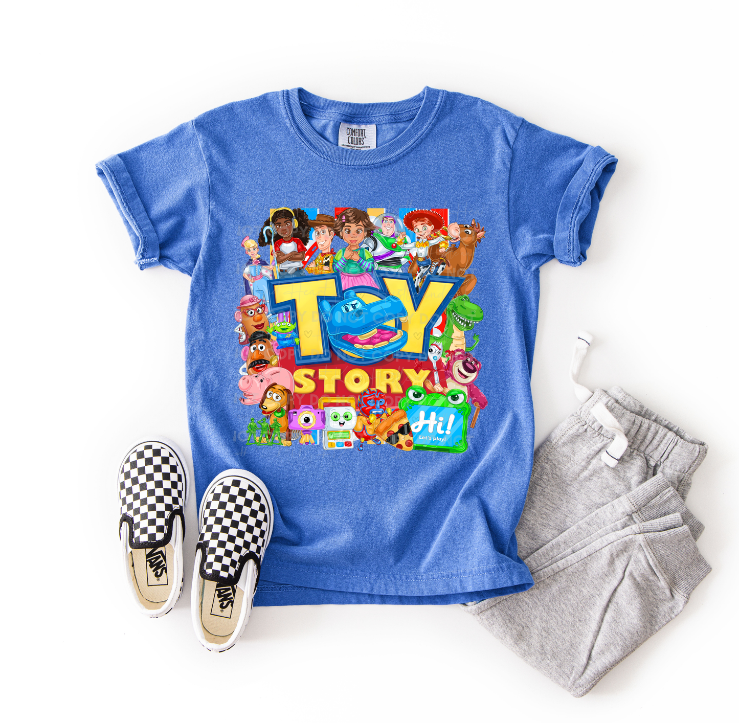 Toy Character Collage Tee – Comfort Colors Youth T-Shirt