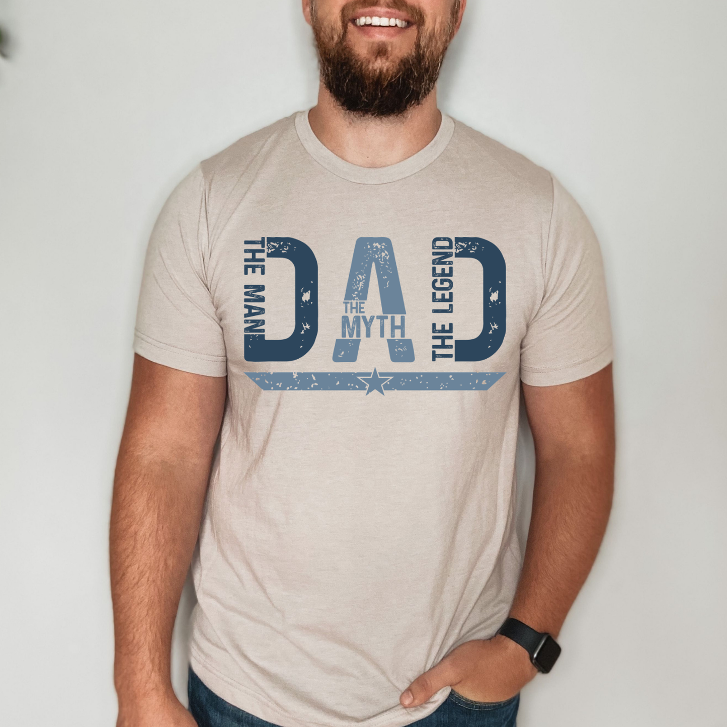 The Man The Myth The Legend Dad T-Shirt | Father's Day Gift for Dad | Vintage Distressed Graphic Tee