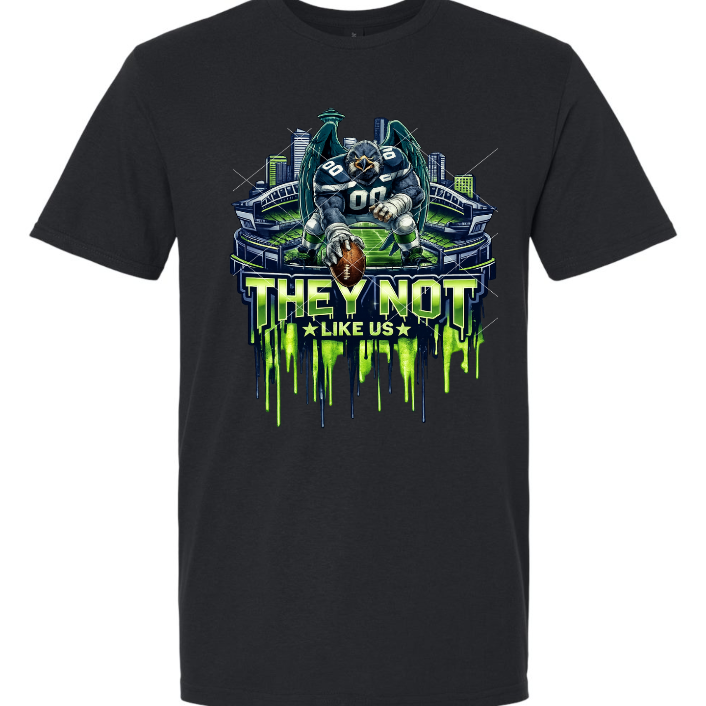 They Not Like Us - Seahawks Graffiti