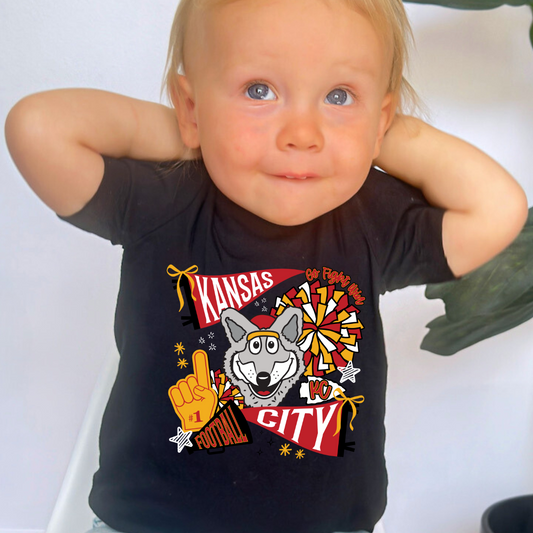 Infant Kansas City Football Collage Mascot