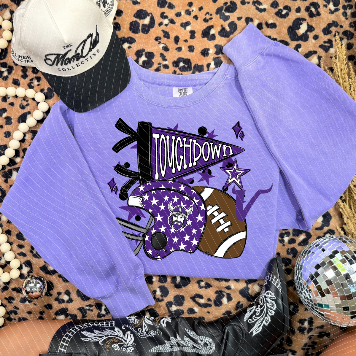 Touchdown Vikings Purple Doodle