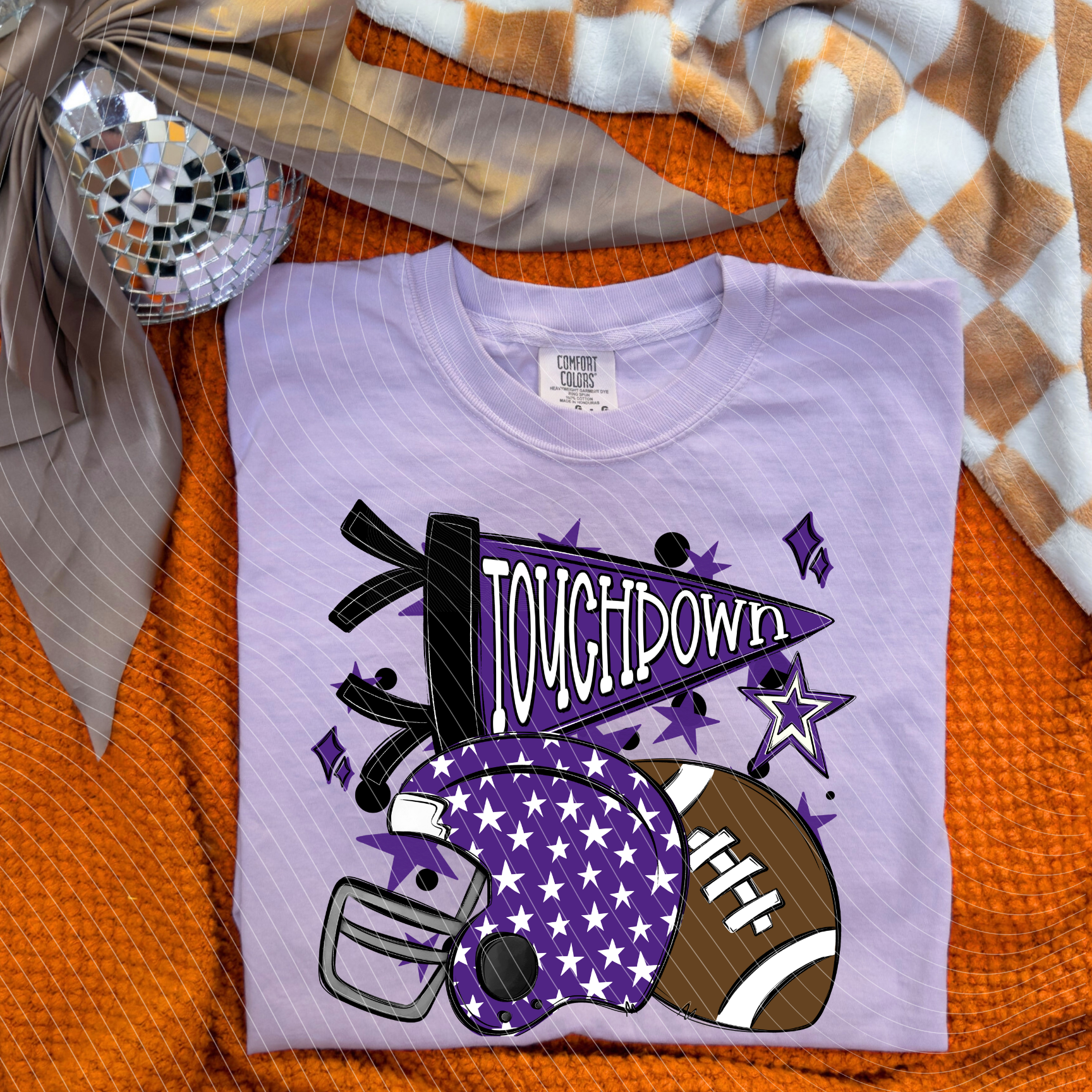 Touchdown Vikings Purple Doodle